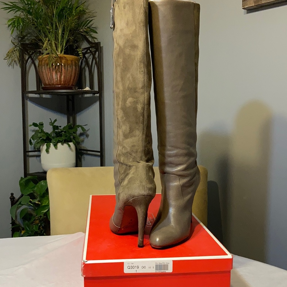 Coach Udell Calf/Suede Feather Grey size 8.5M